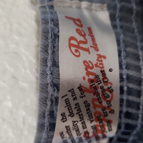 Sapphire Red Jeans Size 22 Blue Tie-Dye Jeans Pinstripe Blue - Picture 2 of 9
